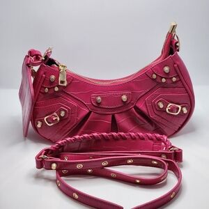 Hot Pink Adjustable Crossbody